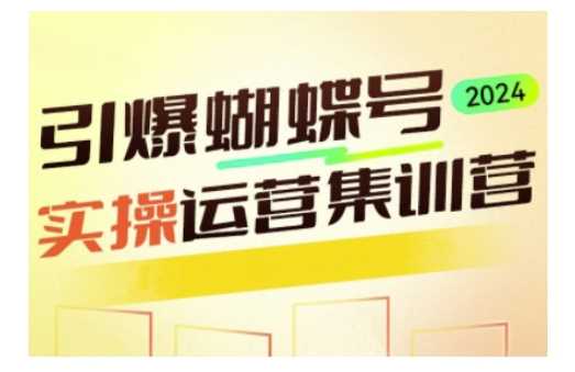 引爆蝴蝶号实操运营，助力你深度掌握蝴蝶号运营，实现高效实操，开启流量变现之路好创网-专注分享网络创业落地实操课程 – 全网首发_高质量项目输出好创网